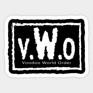 Voodoo World Order - vWo 4 Life - Shirt Sticker